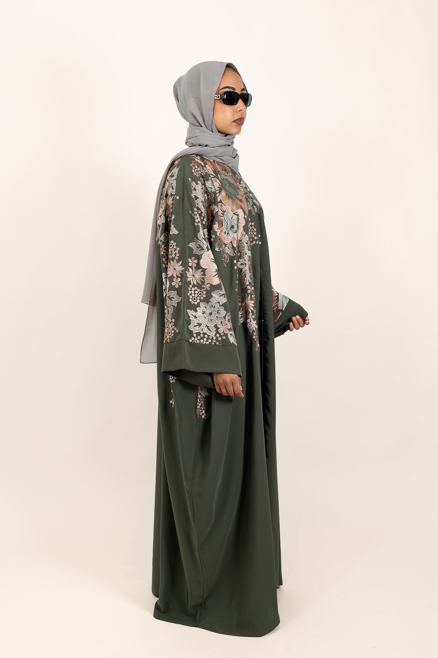Abaya Feriel Verte