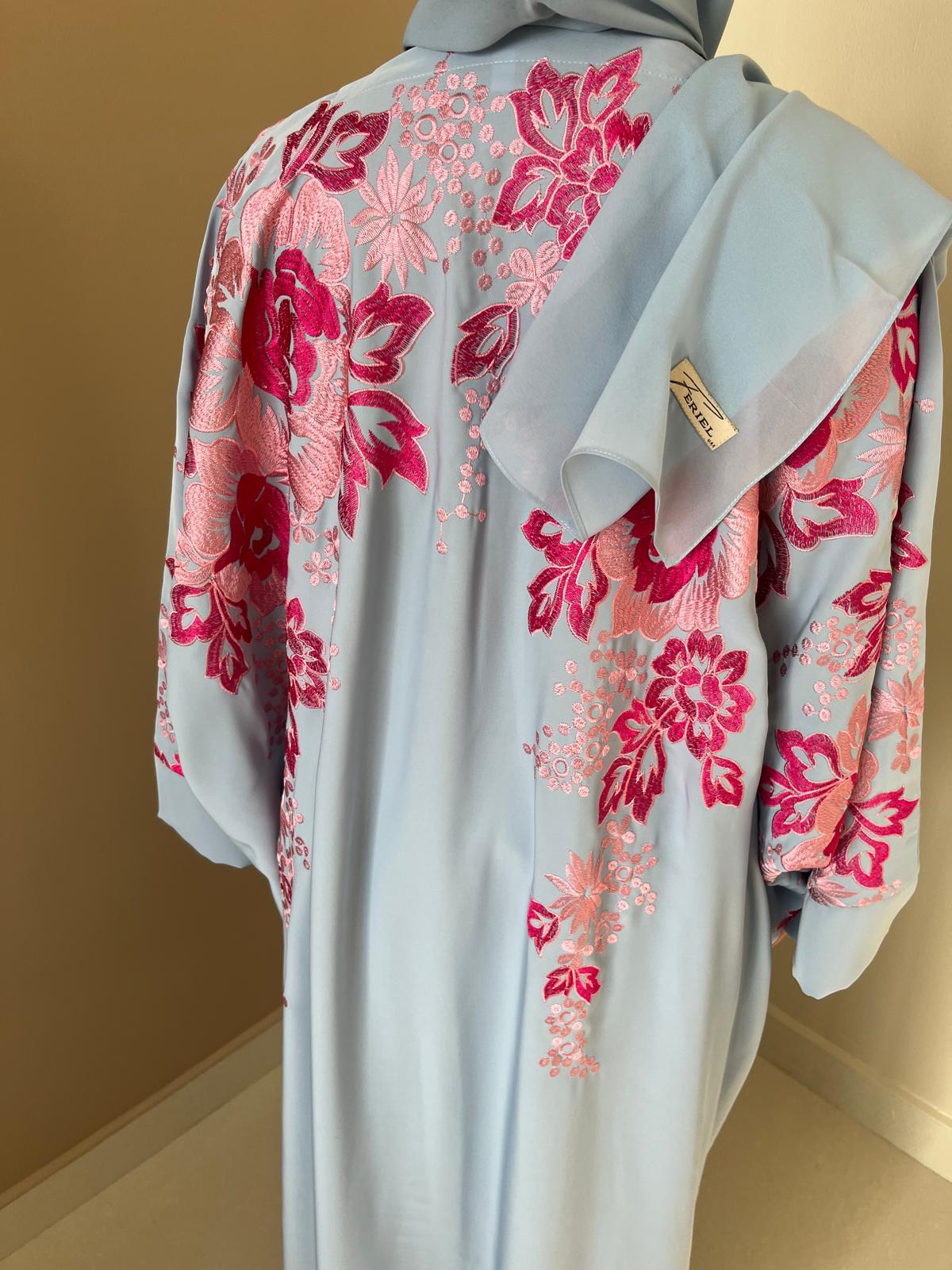 Abaya Feriel Bleue