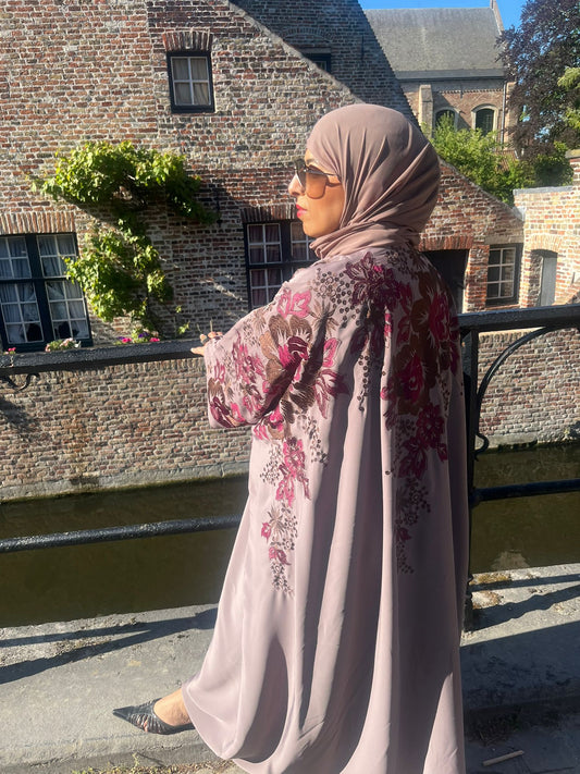 Abaya Feriel Old Pink