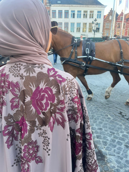 Abaya Feriel Old Pink