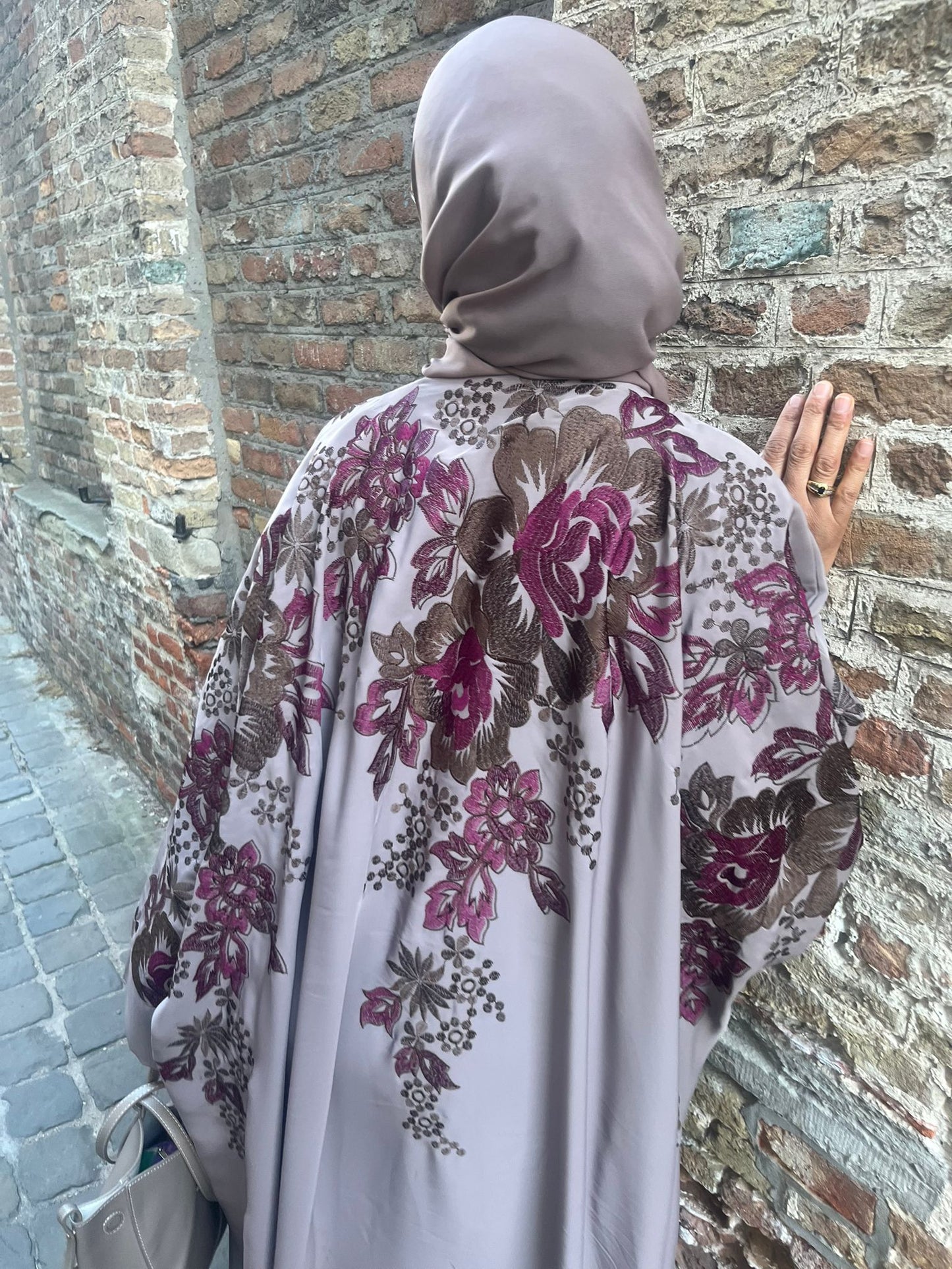 Abaya Feriel Old Pink
