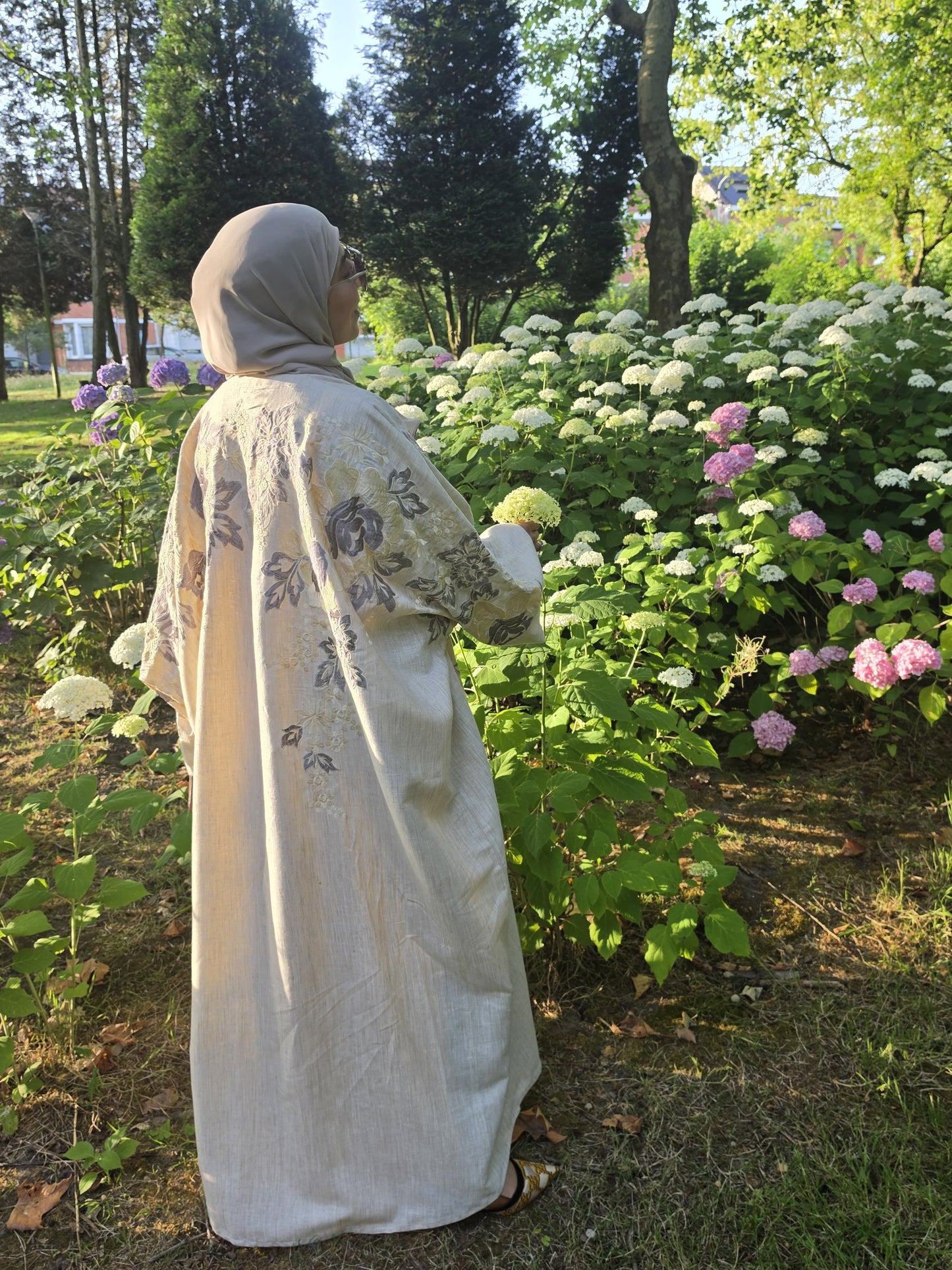 Abaya Feriel Soleil Nacré