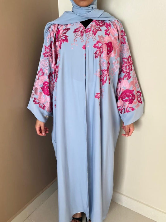 Abaya Feriel Bleue