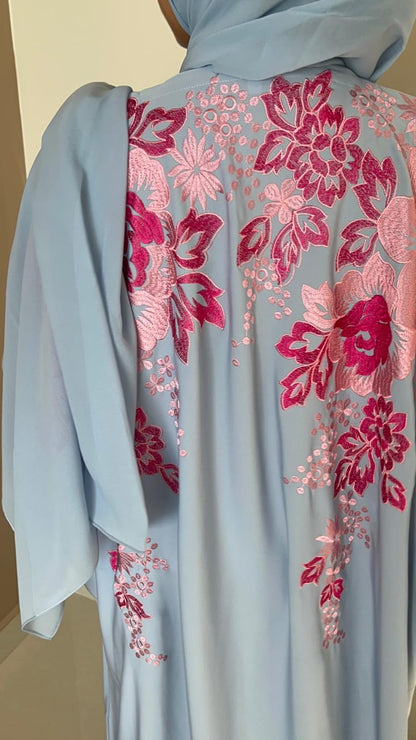 Abaya Feriel Bleue