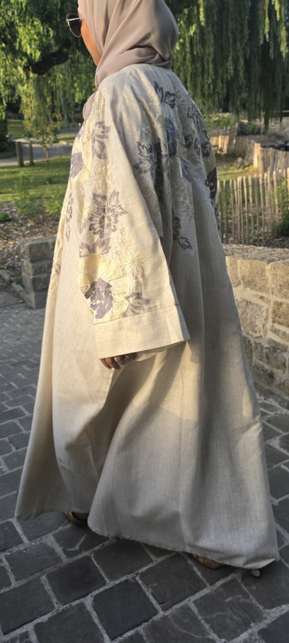 Abaya Feriel Soleil Nacré