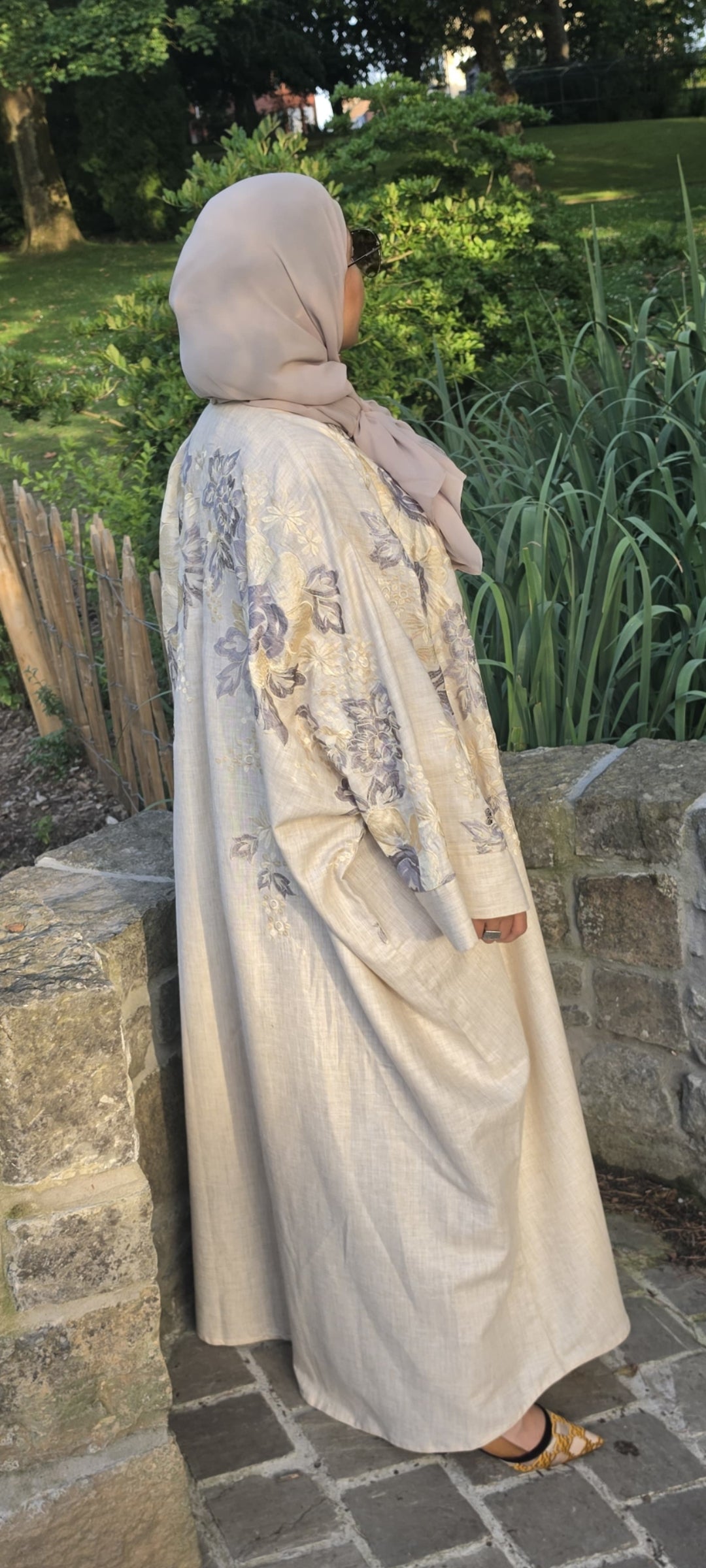 Abaya Feriel Soleil Nacré